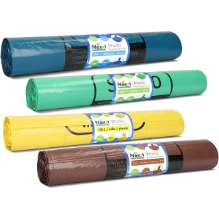 Worki na śmieci Nexxt 120L LDPE brązowe (20) NEXXT