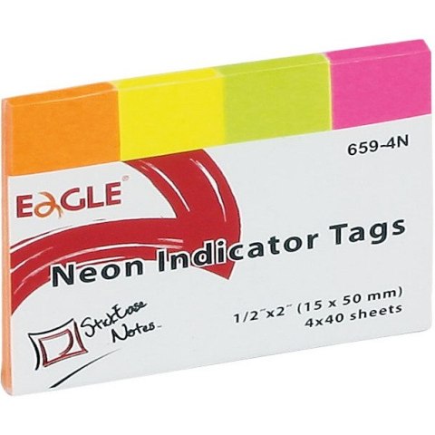 Zakładki Eagle 15x50mm 4 kolory (4x50) Eagle Zakładki Eagle 15x50mm 4 kolory (4x50) Eagle