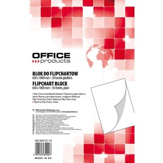 Blok do flipchartu Office Products 65x100cm gładki (50) Office Products