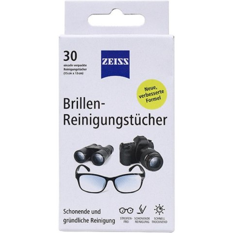 Chusteczki Zeiss (do czyszczenia soczewek i ekranów) (30) Zeiss Chusteczki Zeiss (do czyszczenia soczewek i ekranów) (30) Zeiss