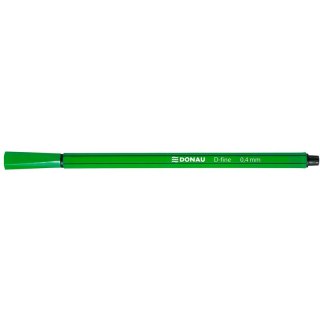 Cienkopisy Donau D-Fine 0.4mm zielone (10) Donau