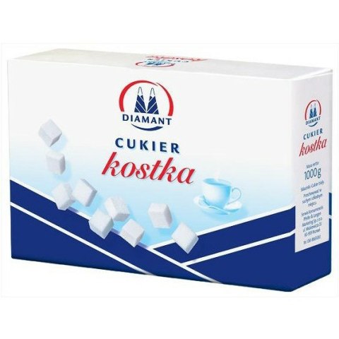 Cukier biały Diamant 1kg w kostkach Diamant Cukier biały Diamant 1kg w kostkach Diamant