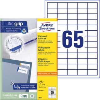 ETYKIETY A4 AVERY 38*21,2mm (100) Avery Zweckform