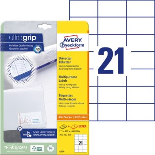 ETYKIETY AVERY A4 70x42.3mm BIAŁE (21x30) Avery Zweckform