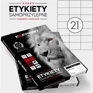 Etykiety Emerson A4 70x42.3mm białe (100) Emerson