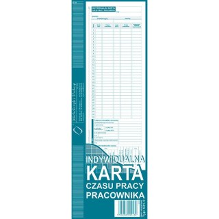 INDYWIDUALNA KARTA CZASU PRACY PRACOWNIKA 1/2 A4 (OFFSET) Michalczyk i Prokop