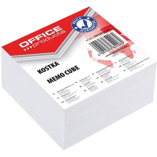 Kostka papierowa Office Products 85x85x40mm nieklejona biała Office Products