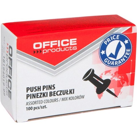 Pinezki do tablic Office Products mix kolorów (100) Office Products Pinezki do tablic Office Products mix kolorów (100) Office Products