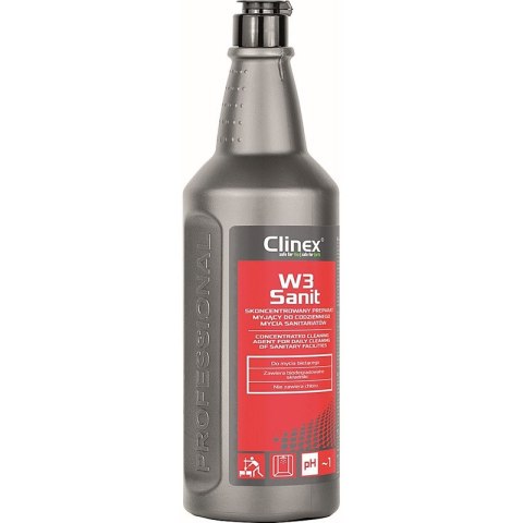 Preparat CLINEX W3 Sanit 1L, do mycia sanitariatów Clinex Preparat CLINEX W3 Sanit 1L, do mycia sanitariatów Clinex