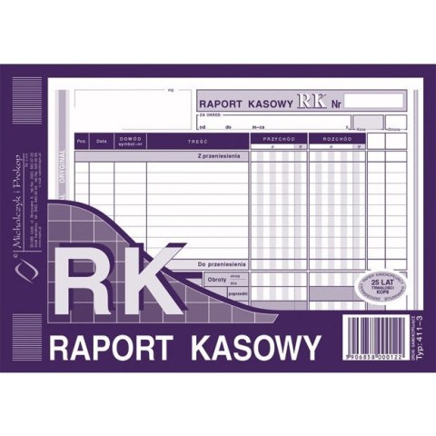 RAPORT KASOWY A5 (O+1K) Michalczyk i Prokop RAPORT KASOWY A5 (O+1K) Michalczyk i Prokop