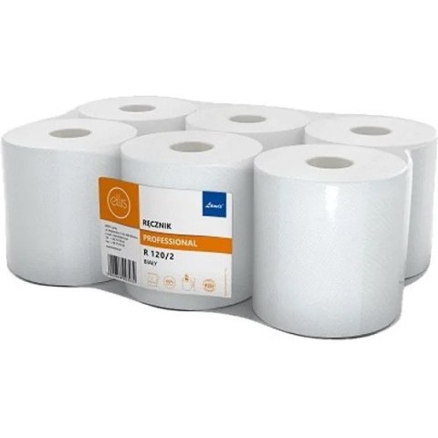 Ręcznik w rolce Ellis 120m 2w celuloza białe (6) Ellis Ręcznik w rolce Ellis 120m 2w celuloza białe (6) Ellis