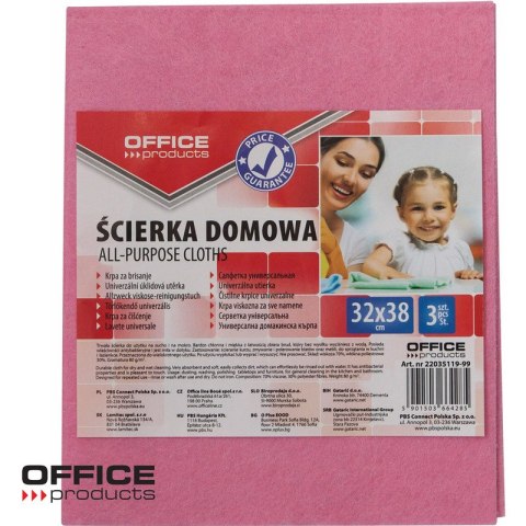 Ściereczki Office Products 32x38cm 70% wiskoza (3) Office Products Ściereczki Office Products 32x38cm 70% wiskoza (3) Office Products