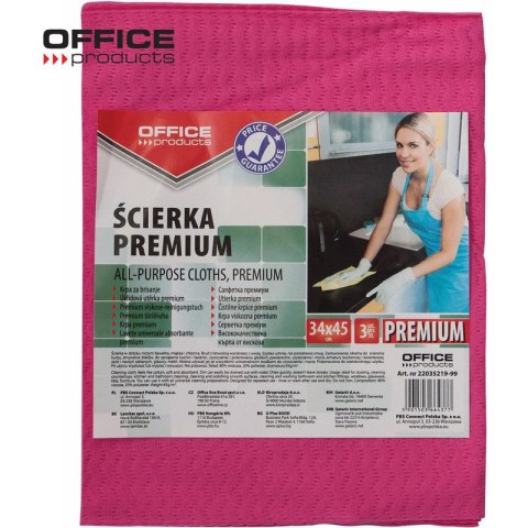 Ściereczki Office Products 34x45cm 80% wiskoza (3) Office Products Ściereczki Office Products 34x45cm 80% wiskoza (3) Office Products