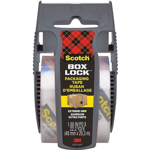 Taśma pakowa Scotch Box Lock 48mm/20.3m (+ podajnik) transparentna Scotch Taśma pakowa Scotch Box Lock 48mm/20.3m (+ podajnik) transparentna Scotch