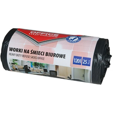 Worki na śmieci Office Products 120L LDPE czarne (25) Office Products Worki na śmieci Office Products 120L LDPE czarne (25) Office Products