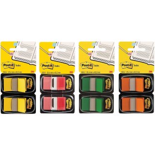 Zakładki Post-it 25.4x43.2mm zielone (2x50) Post-it