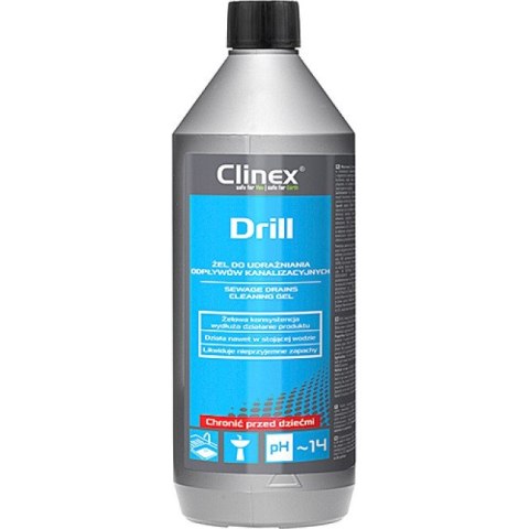 Żel Clinex 1L Drill (do udrażniania odpływów kanalizacyjnych) Clinex Żel Clinex 1L Drill (do udrażniania odpływów kanalizacyjnych) Clinex